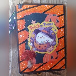 Handmade Halloween Ghost Trick-or-Treat Art Card